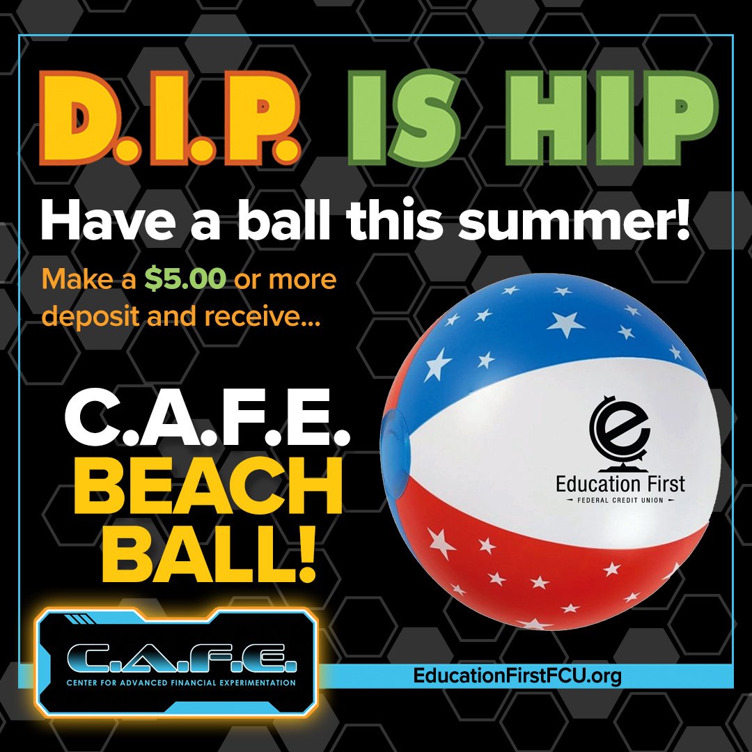 July's D.I.P. Prize is a C.A.F.E. Beach Ball